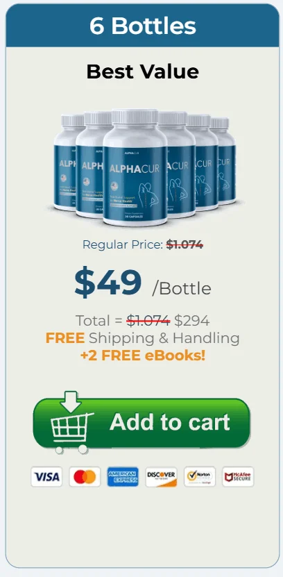 alphacur-6-bottle - order-now-( Ninety Days Supply) - image