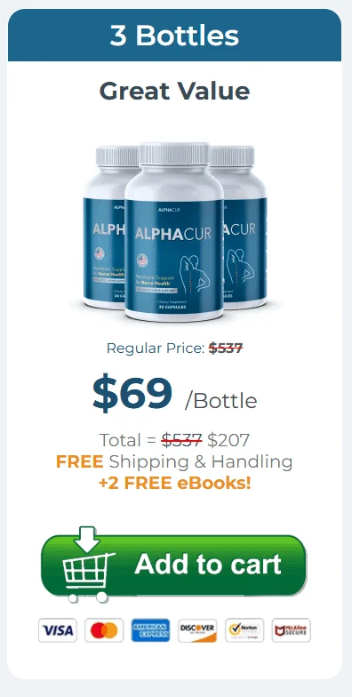 alphacur-3-bottle - order-now-( Ninety Days Supply) - image